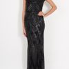 Elie Saab Cap Sleeve Beaded Gown in Black - Lyst