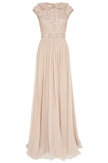 Elie Saab Cap Slb Beaded Top Silk Gown - Lyst