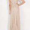 Elie Saab Cap Slb Beaded Top Silk Gown in Pink (gold) - Lyst