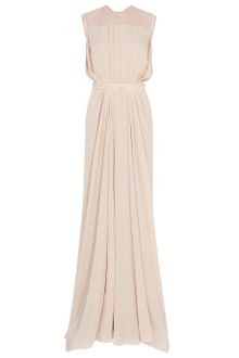 Elie Saab Lace Back Georgette Gown - Lyst
