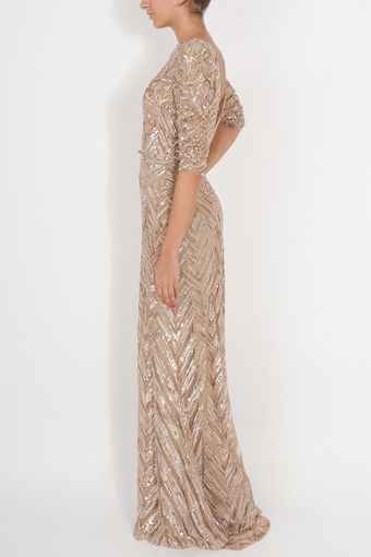 Elie Saab Three Quarter Sleeves Gown - Lyst