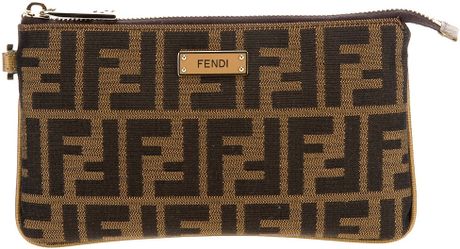 Fendi Monogram Purse in Brown - Lyst