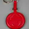 Gucci Leather Key Chain Cellarius in Red - Lyst