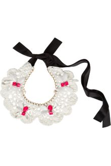 Marni Macramé and Crystal Bib Necklace - Lyst