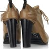 Mcq By Alexander Mcqueen Laceup Leather Ankle Boots in Brown - Lyst
