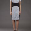 Narciso Rodriguez Cumberbun Dress in Gray (grey) - Lyst