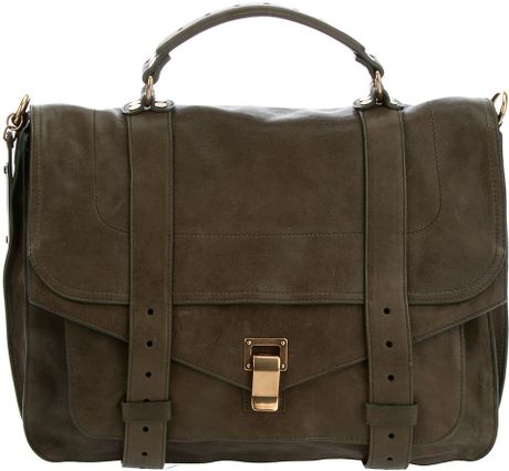 Proenza Schouler Satchel Bag in Green - Lyst
