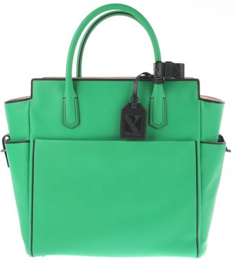 Reed Krakoff Atlantique Tote in Deep Green Calfskin with Black Trimming - Lyst
