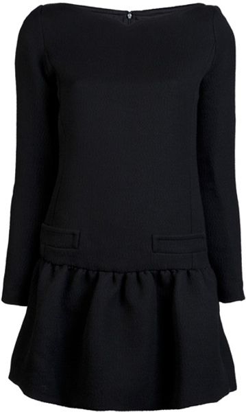 Victoria Beckham Harlequin Insert Dress in Black - Lyst
