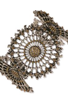 Lucky Brand Two Tone Openwork Cuff Bracelet - Lyst