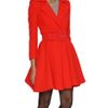 Alice + Olivia Wool Overcoat in Red - Lyst