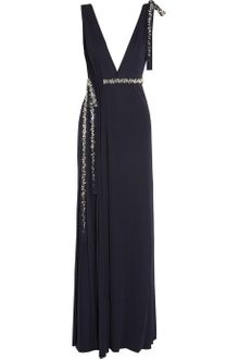 Azzaro Martha Crystal-Embellished Jersey Gown - Lyst