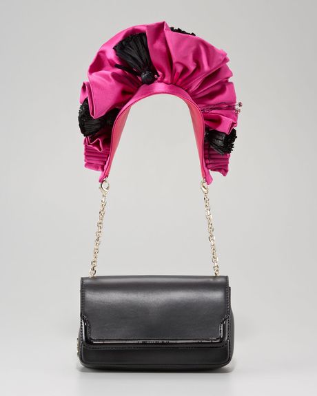 Christian Louboutin Artemis Embellished Shoulder Bag in Black - Lyst
