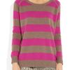 Crumpet Striped Cashmere Sweater in Pink (mouse) - Lyst