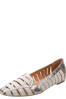 Elizabeth And James Metallic Cutout Loafer - Lyst