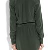 Haute Hippie Cowlneck Silk Crepe De Chine Dress in Green (emerald) - Lyst