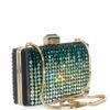 Lanvin Crystal Embellished Box Clutch in Green (grey) - Lyst