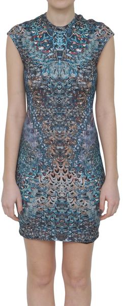 McQ by Alexander McQueen Printed Jersey Dress - Lyst