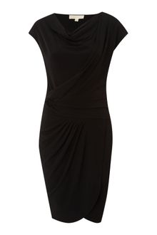 Michael by Michael Kors Sleeveless Drape Dress - Lyst
