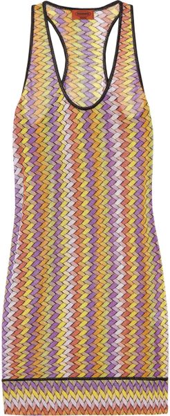 Missoni Crochetknit Beach Dress in Multicolor (multicolored) - Lyst
