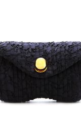 Miu Miu Pleated Lace Clutch