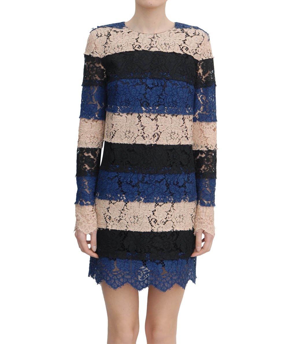 Msgm Cotton Lace Dress in Multicolor (multi) Lyst
