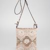 Valentino Rockstud Lace Crossbody Bag in Animal (ivory) - Lyst