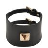 Valentino Rock Stud Leather Bracelet in Black - Lyst