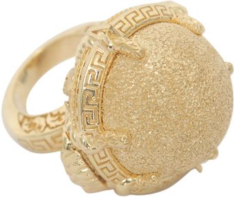 Versace Ring with Oval Stone - Lyst