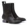 Alexander Wang Anouck Chelsea Boots with Cutout Heel in Brown (chocolate) - Lyst