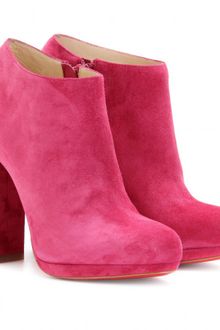 Christian Louboutin Rock and Gold 120 Suede Platform Ankle Boots - Lyst