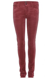 Citizens Of Humanity Avedon Ultra Skinny Velvet Trousers - Lyst