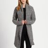 Dkny Chunky Cardigan in Gray (charcoal) - Lyst