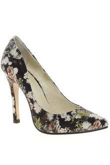 Emma Cook Black Floral Printed Court Shoes - Lyst