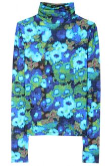 Erdem Kelly Ikat Print Turtleneck Pullover - Lyst