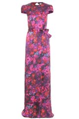Erdem Aurelia Floral Printed Silk Dress