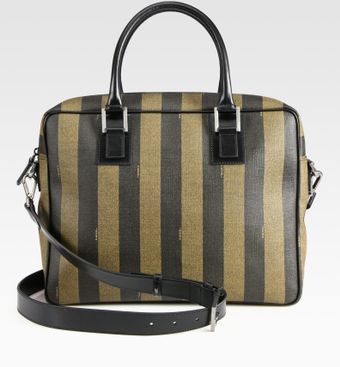 Fendi Pequin Briefcase - Lyst