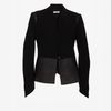 Helmut Lang Pleated Leather Combo Jacket in Black - Lyst