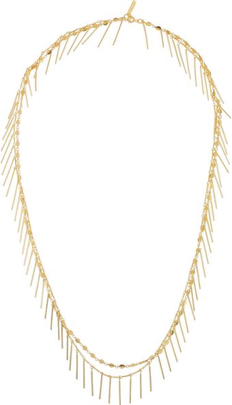 Isabel Marant Good Swung Doublestrand Goldtone Necklace - Lyst