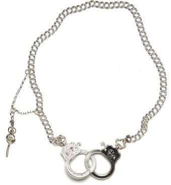 Jessica De Lotz Jewellery Silver Handcuff Necklace - Lyst