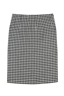 Jil Sander Houndstooth Tweed Skirt - Lyst