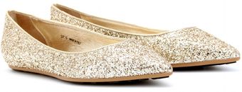 Jimmy Choo Glenda Glitter Flats - Lyst