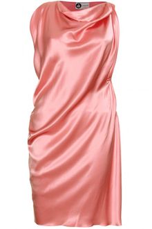 Lanvin Draped Silk Dress - Lyst