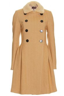 Mulberry Chevron Tweed Doublebreasted Coat - Lyst