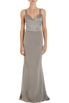 Narciso Rodriguez Top Stitched Bodice Gown - Lyst