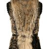 Roberto Cavalli Bronzewhite Fur and Knit Combo Vest in Brown (bronze) - Lyst