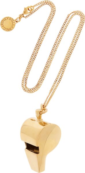 Stella Mccartney Goldtone Whistle Pendant Necklace in Gold - Lyst