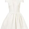 Topshop Embossed Scuba Skater Dress in White (ivory) - Lyst