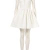 Topshop Embossed Scuba Skater Dress in White (ivory) - Lyst