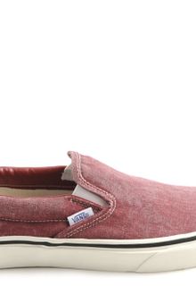 Vans Classic Slip On Washed Rio Red - Lyst